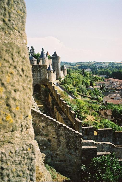 Carcassonne, sur les remparts

