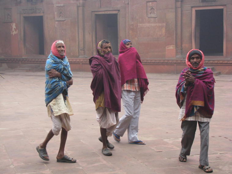 visiteurs fort d'Agra
