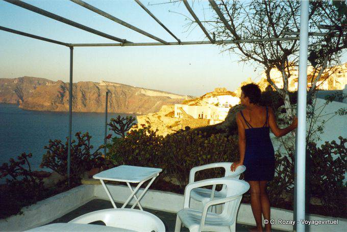 Point de vue pour la belle, Oia, Santorin - Grèce