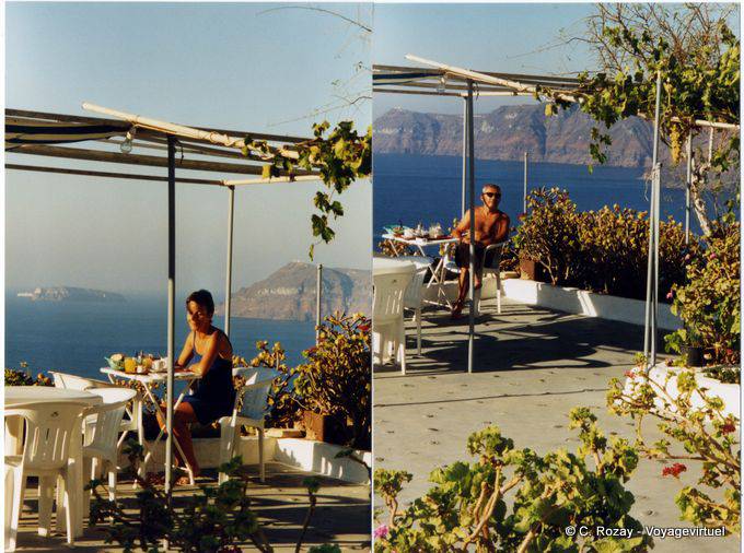 Bons moments doublés, Santorin - Grèce