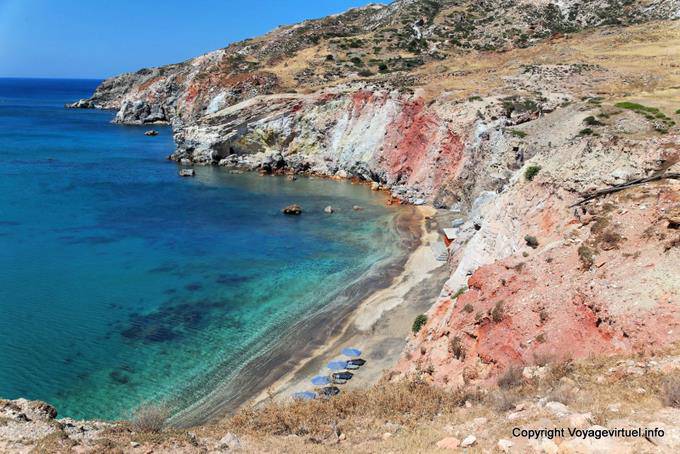 Milos, plage de Paleohori Pebble - Grèce