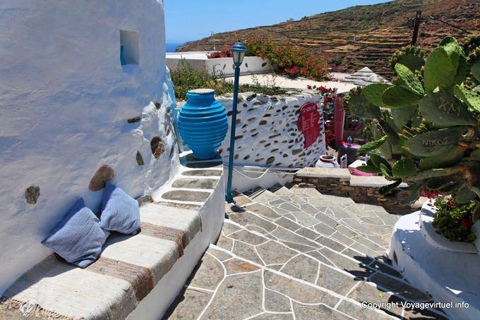 Sifnos, Kastro, esthétique architecturale - Grèce