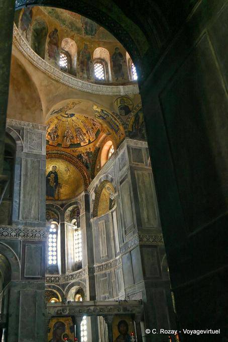 Intérieur de l'église, Monastère d'Osios Loukas - Grèce