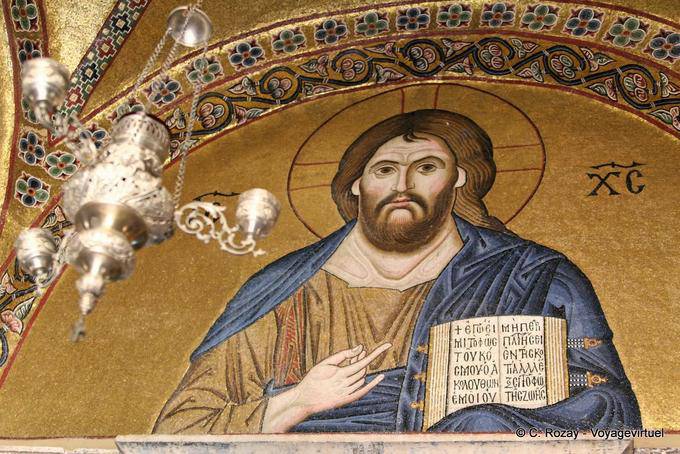 Ossios Loukas, mosaiques de l'enseignement de Jésus - Grèce