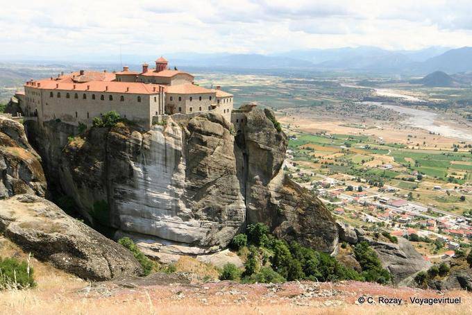 Panoramique du Monastère Agios Stephanos, Les Météores - Grèce