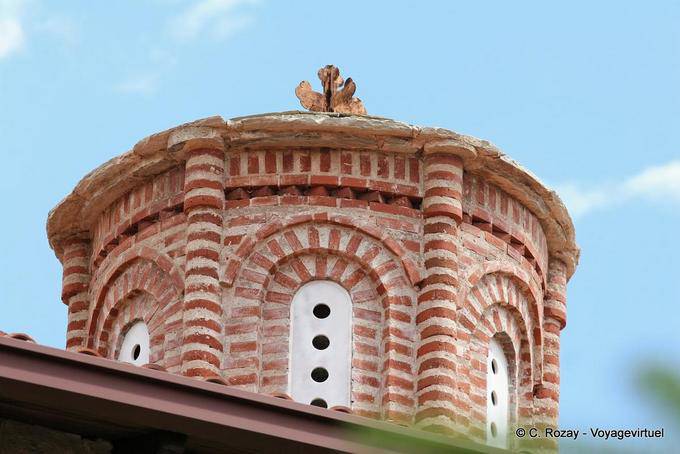 Elément architectural de l'église du Monastère Agios Stefanos, Les Météores - Grèce