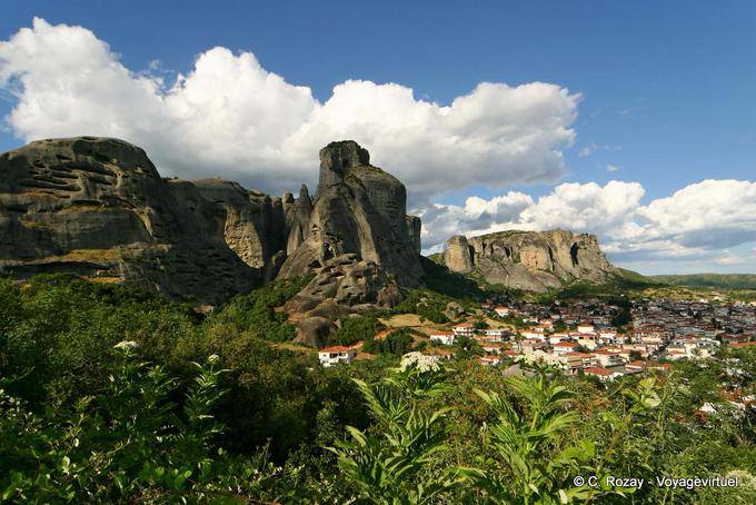 Kalambaka, vue sur la ville - Grèce