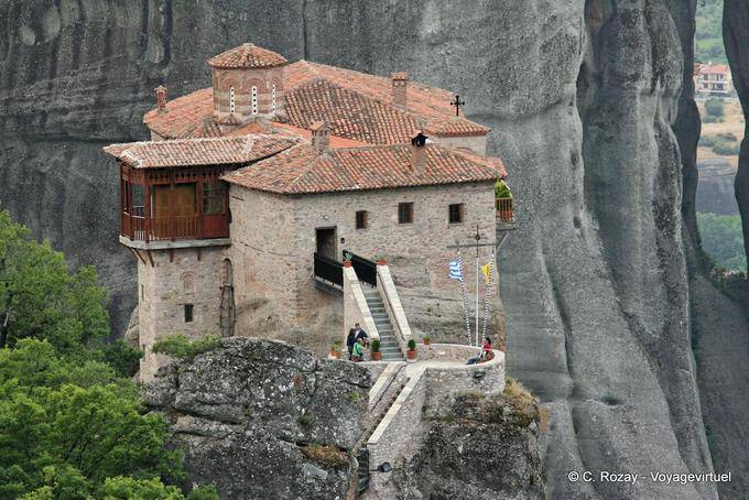 Roussanou, monastère de moniales, Les Météores - Grèce