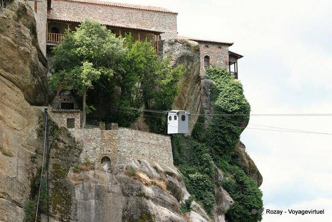 Téléphérique du monastère de Varlaam, Les Météores - Grèce