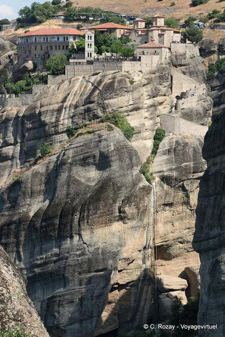 Panoramique sur le monastère de Varlaam, Les Météores - Grèce