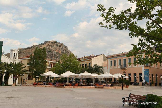 Nauplie, place des Philhellènes - Grèce