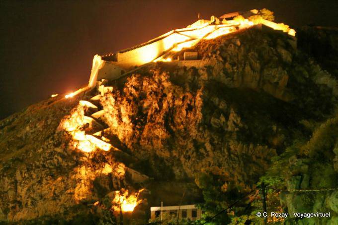 Illuminations sur le Palamidi, Nauplie - Grèce