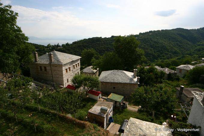 Maisons traditionnelles, Pinakates, Pélion - Grèce