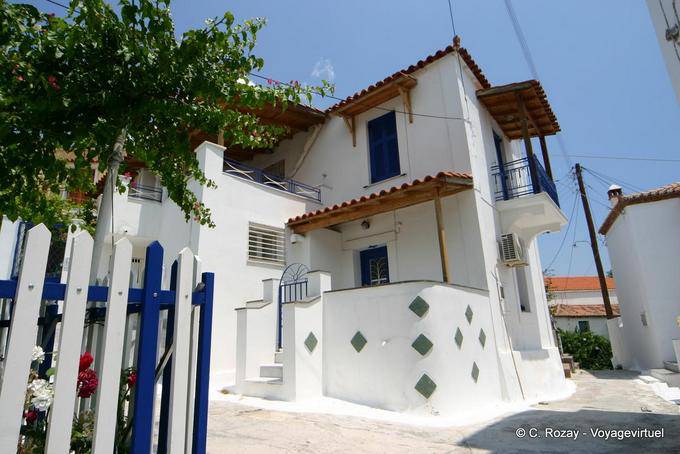 Maison typique de Sféria, île de Poros - Grèce