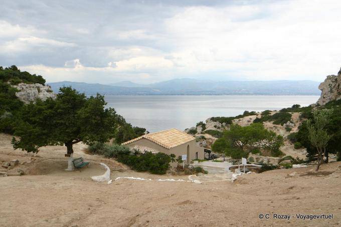 Entrée du site archéologique de l'Héraion vers Loutraki - Grèce
