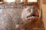 Lion du musée du monastère de saint Luc, Grèce.