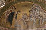 Jésus lave les pieds, Mosaiques, Ossios Loukas Monastère, Grèce.