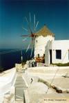 Le moulin de Oia, Santorin (Thíra), Grèce.
