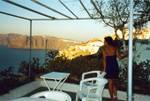 Point de vue pour la belle, Oia, Santorin, Grèce.