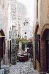 Promenade dans les rues de Monemvasia, Grèce.