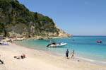 Superbe plage d'Agios Nikitas, Lefkada, Grèce.