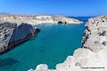 Fjord local, Milos, Papafragas Phylakopi, Grèce.