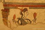 Dame de Mycènes, fresque, musée archéologique de Mycènes, Grèce.