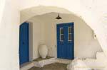 Architecture des Saroniques, île de Poros, Grèce.
