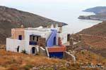 Sérifos, Kalo Ambeli, maison sur la baie, Grèce.