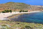 Sérifos, Platis Gialos sur la plage, Grèce.