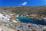 Sifnos, Faros, vue panoramique sur la calanque, Grèce.