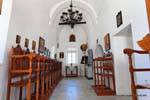Sifnos, intérieur de l'église Panagia Chryssopigi, Grèce.