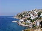 Panorama sur Kaminia, Hydra, Grèce.