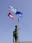 Statue de l'Amiral Andreas Miaoulis, Hydra, Grèce.