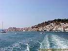Départ de l'île de Poros, Grèce.