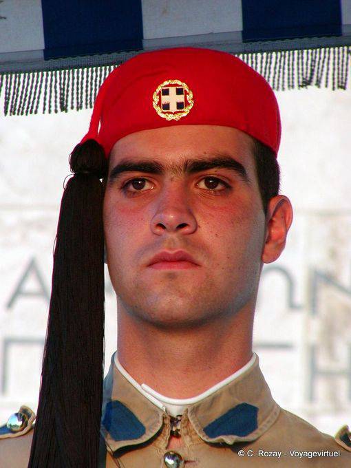 Sentinelle de la garde, evzone, Athènes - Grèce