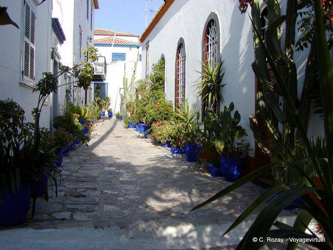 Histoire de pots bleus, Hydra - Grèce