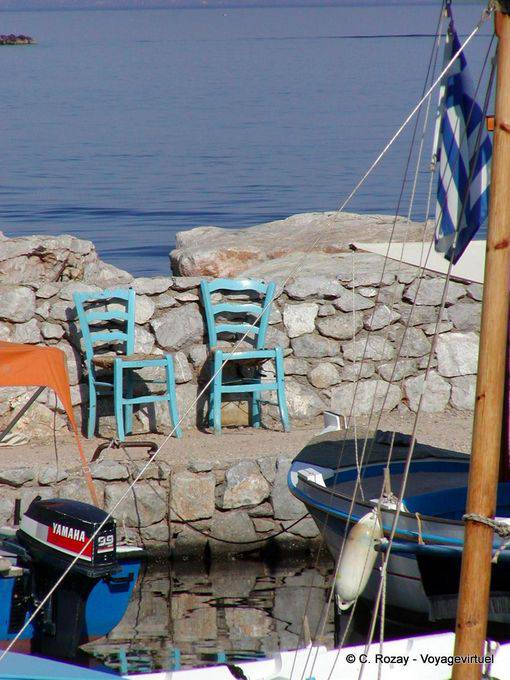 Chaises de Molos, Hydra - Grèce