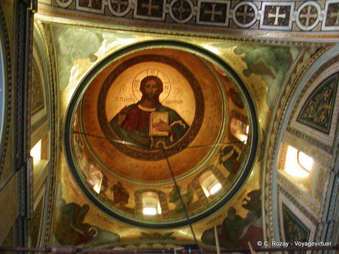 Coupole de l'église du Dormition, Hydra - Grèce
