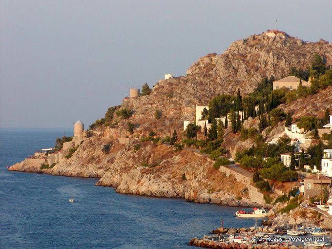 Moulins de Kaminia, Hydra - Grèce
