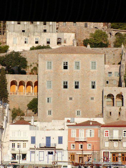 Manoir à l'architecture traditionnelle, Hydra - Grèce