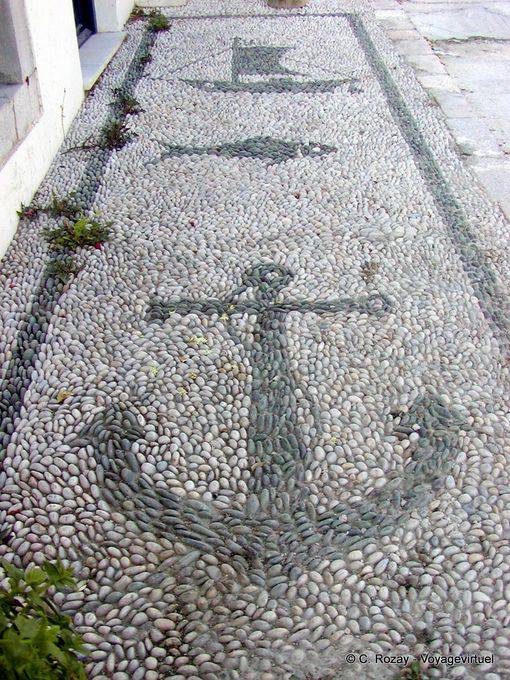 Galets aux motifs marins, Spetses - Grèce