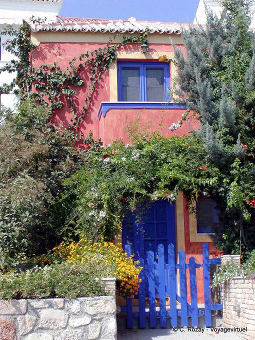 Maison rose et bleue, Spetses - Grèce
