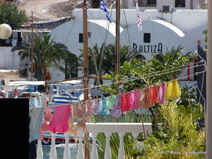 Linge qui sèche, Spetses - Grèce
