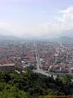 Vue générale depuis le fort, Grenoble, Isère.