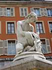 Statue de la place de Gordes, Grenoble, Isère.