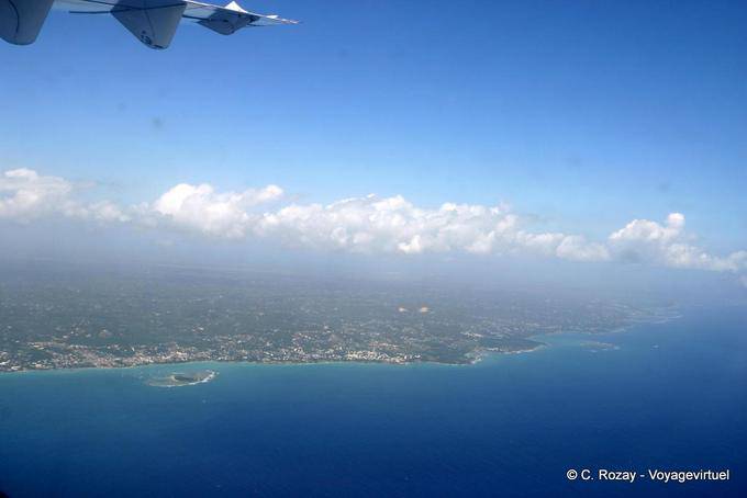 Vue aérienne, bye bye Guadeloupe - Guadeloupe