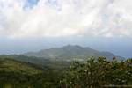Autre vue vers les hauts de Saint-Claude depuis la Soufrière, Guadeloupe.