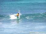 Surf assis Anse Bertrand, Guadeloupe.