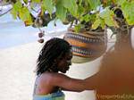 Beauté créole dans le flou, Guadeloupe.